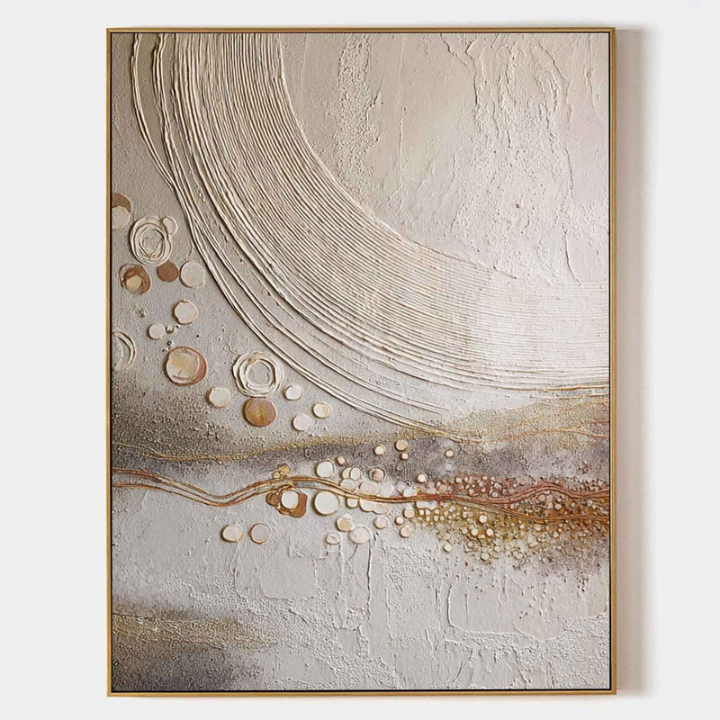 Wall Art Neutral Circle Abstract Minimalist