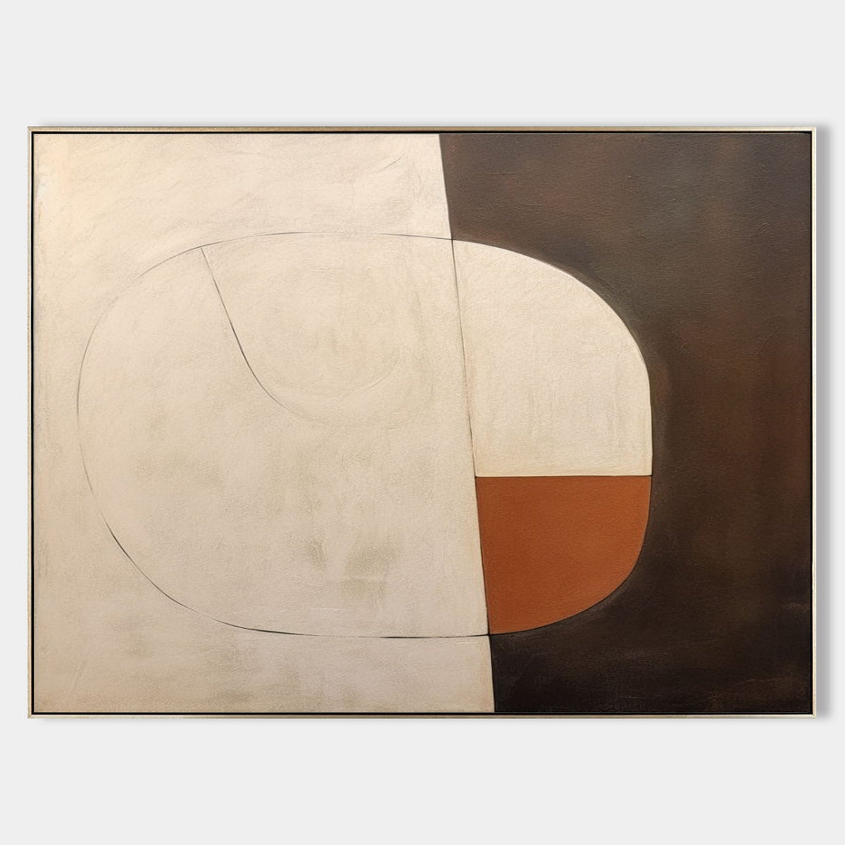 Minimalist Organic Geometric Painting