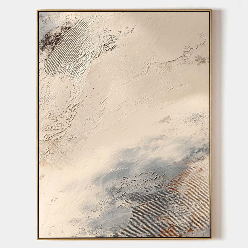 Textured Abstract Bas-Relief Painting