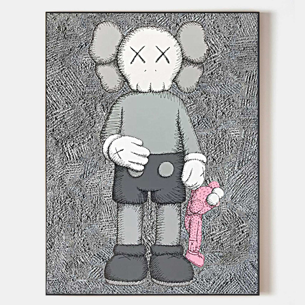 KAWS Companion Figure Pop Art Painting