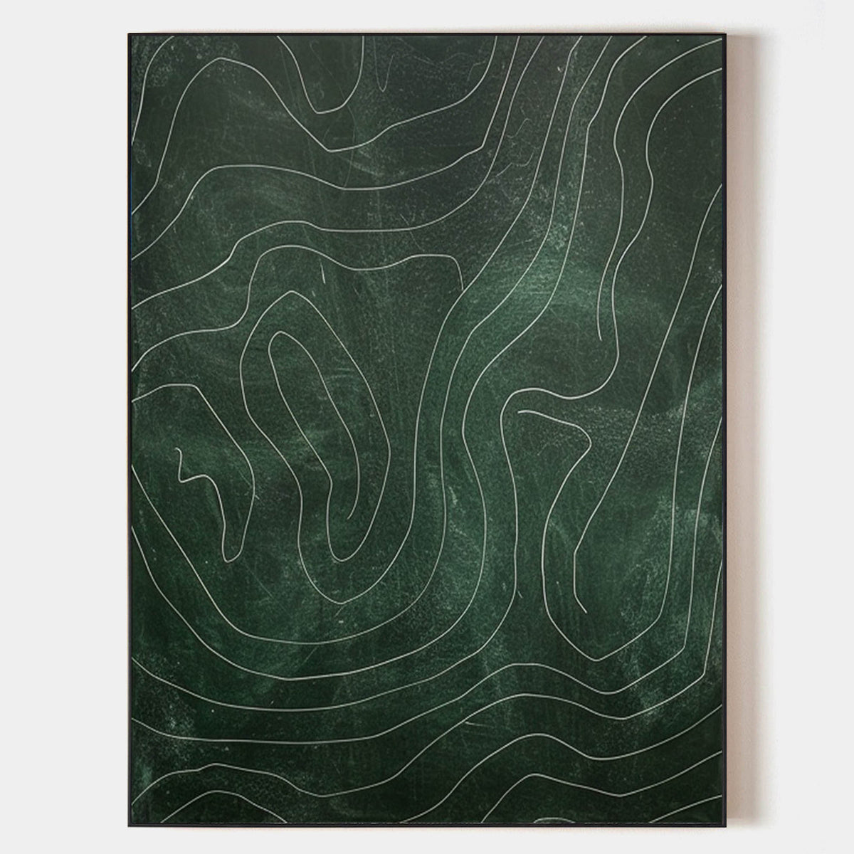 Emerald Topography Art Print