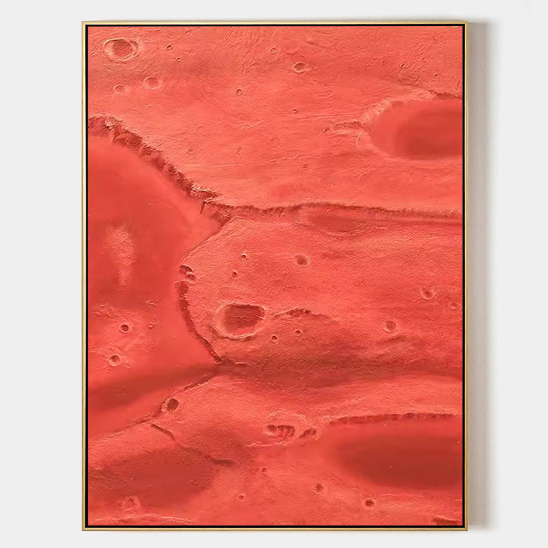 Wall Art Martian Landscape Molten Expressionism