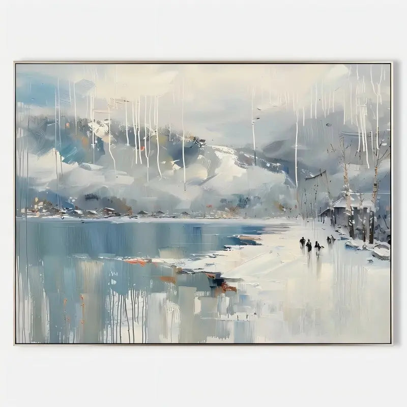 Wall Art Horizontal Winter Lakeside