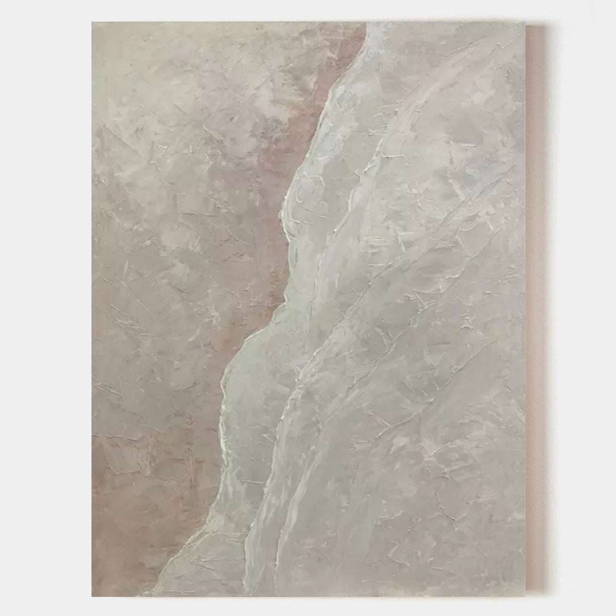 Soft Textured Landscape Wall Art Wabi Sabi Decor
