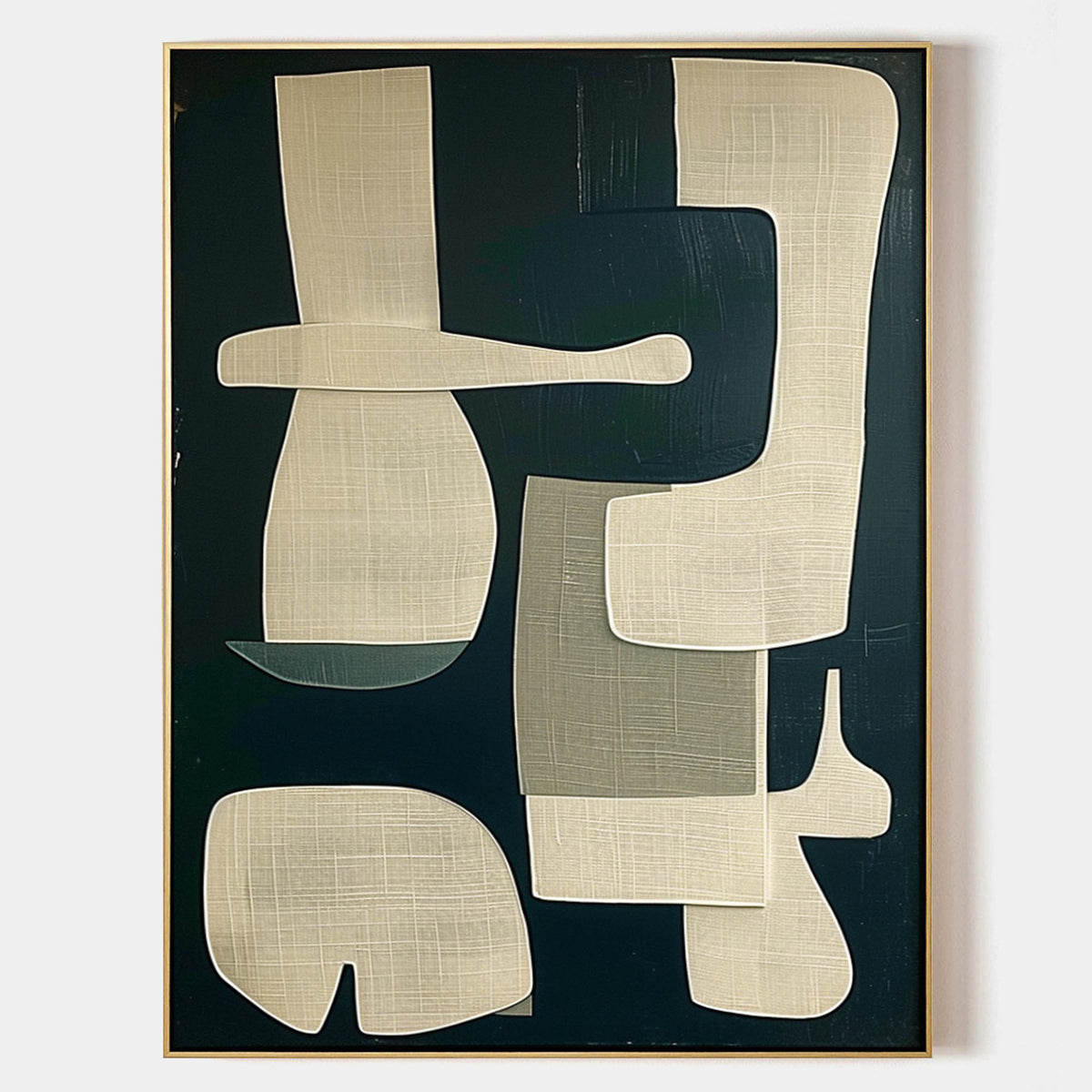 Mid-Century Modern Abstract Oil Painting