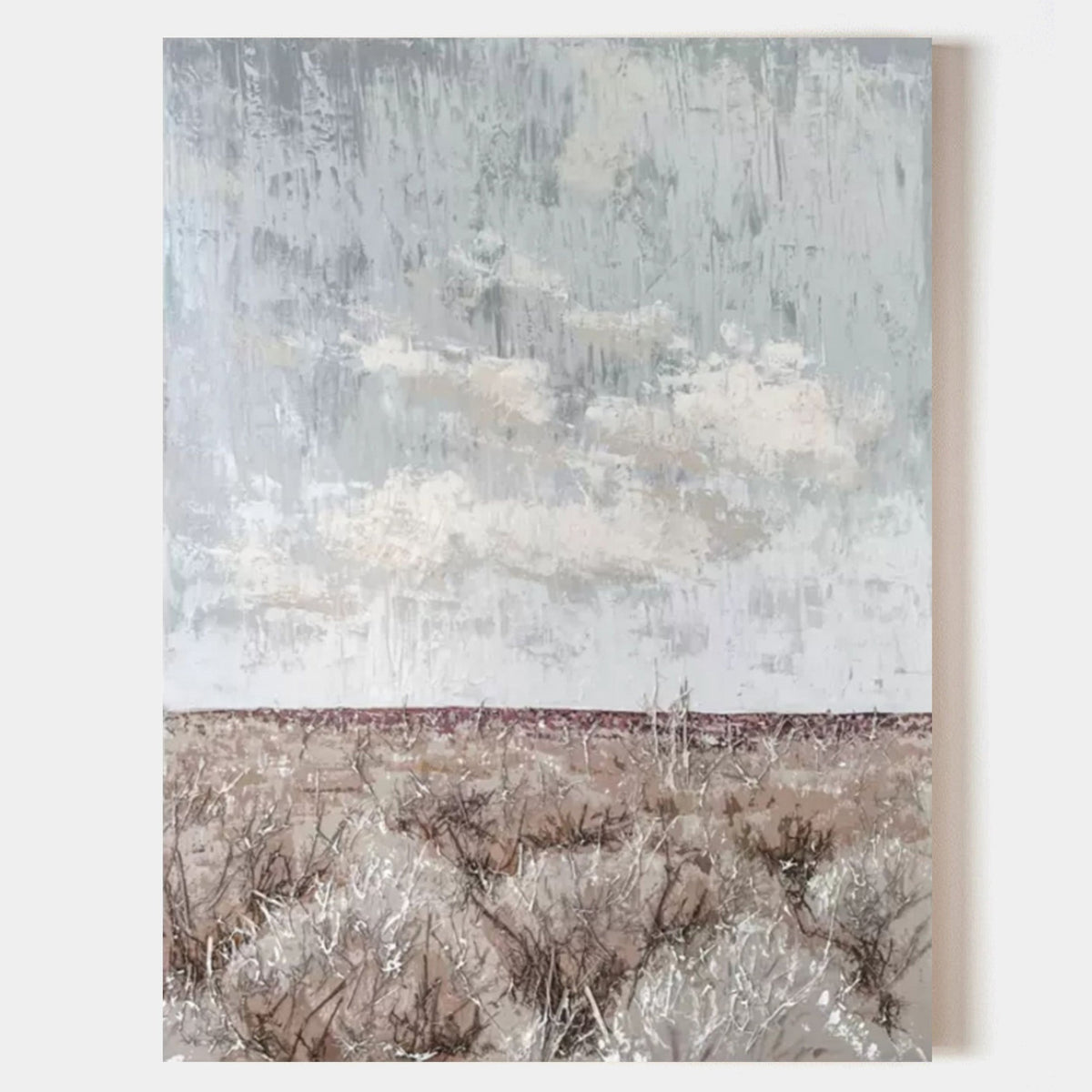 Wall Art Square Abstract Prairie Horizon