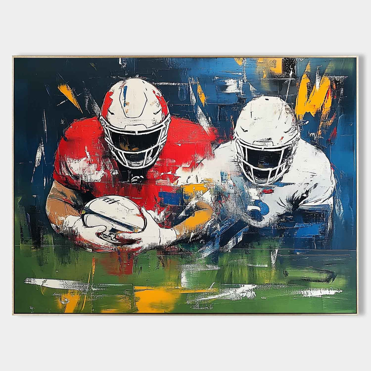 Pop Art Canvas Intense American Match Painting