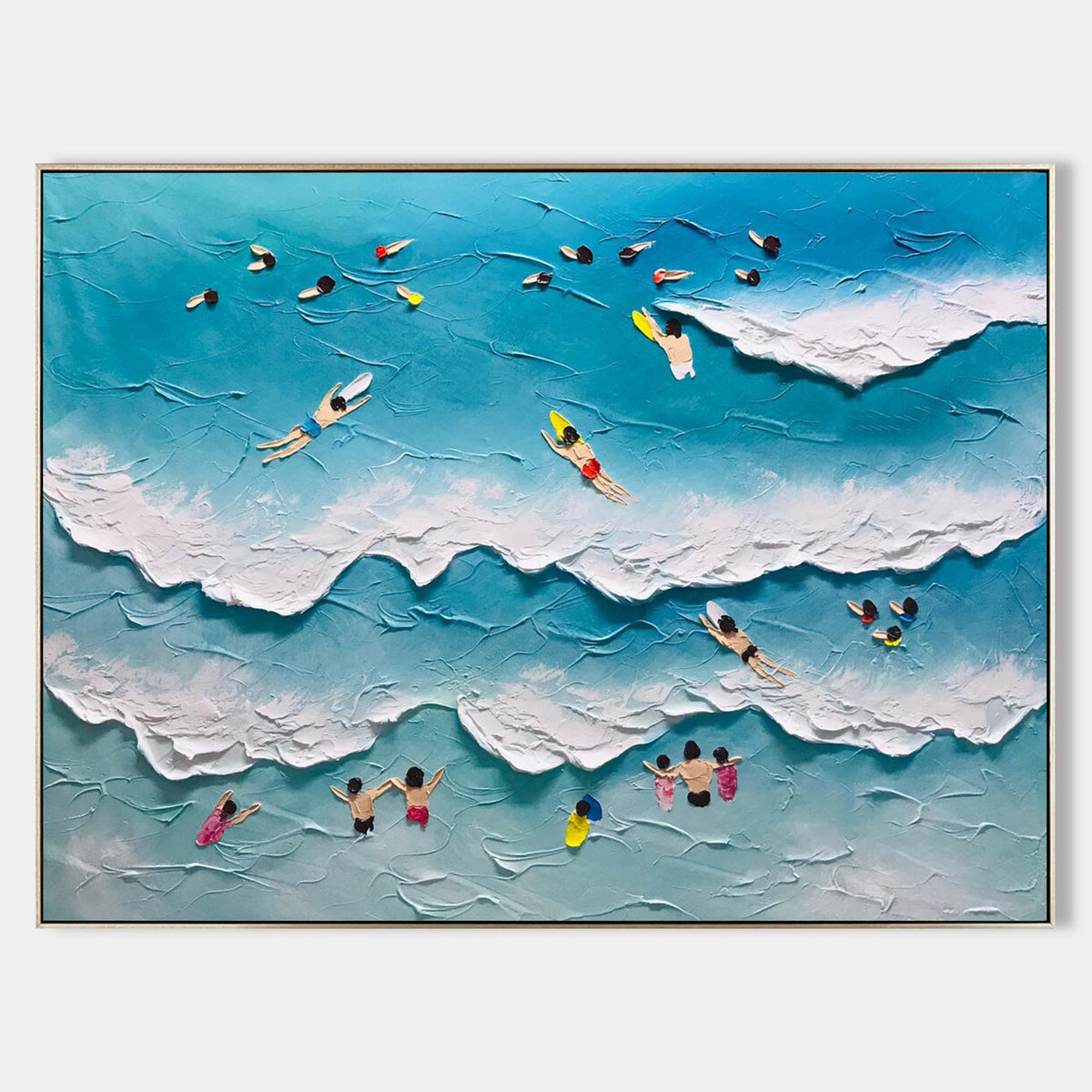 Wall Art Plaster Wave Playful Energetic Summer
