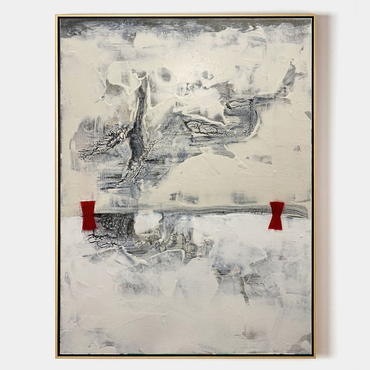 Minimalist Neutral Abstract Oil Painting