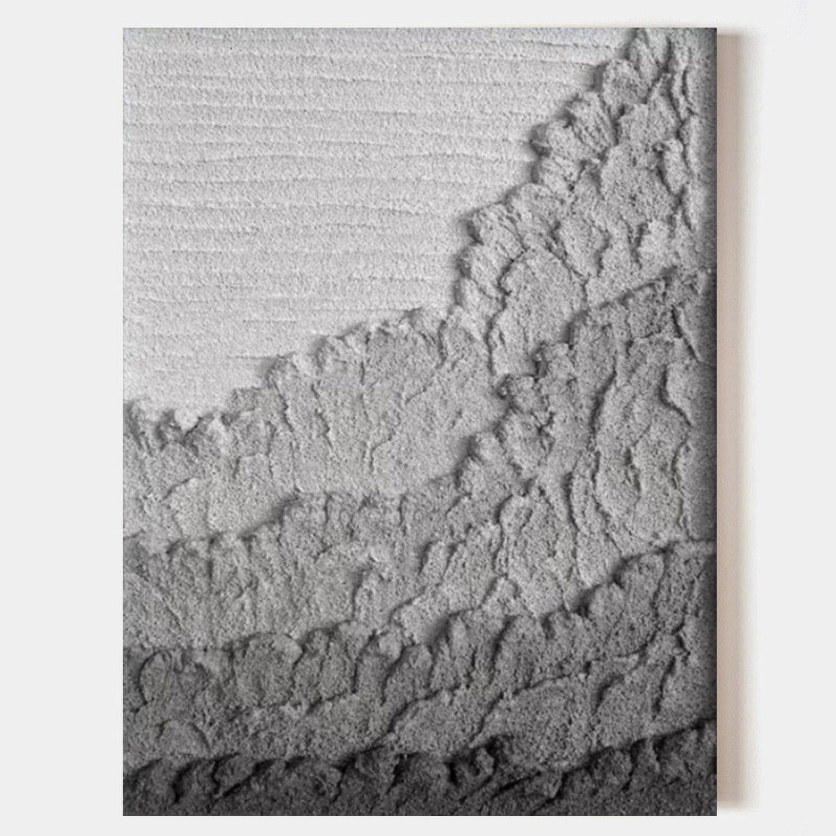 Gray Mountain Texture Wall Art Minimalist
