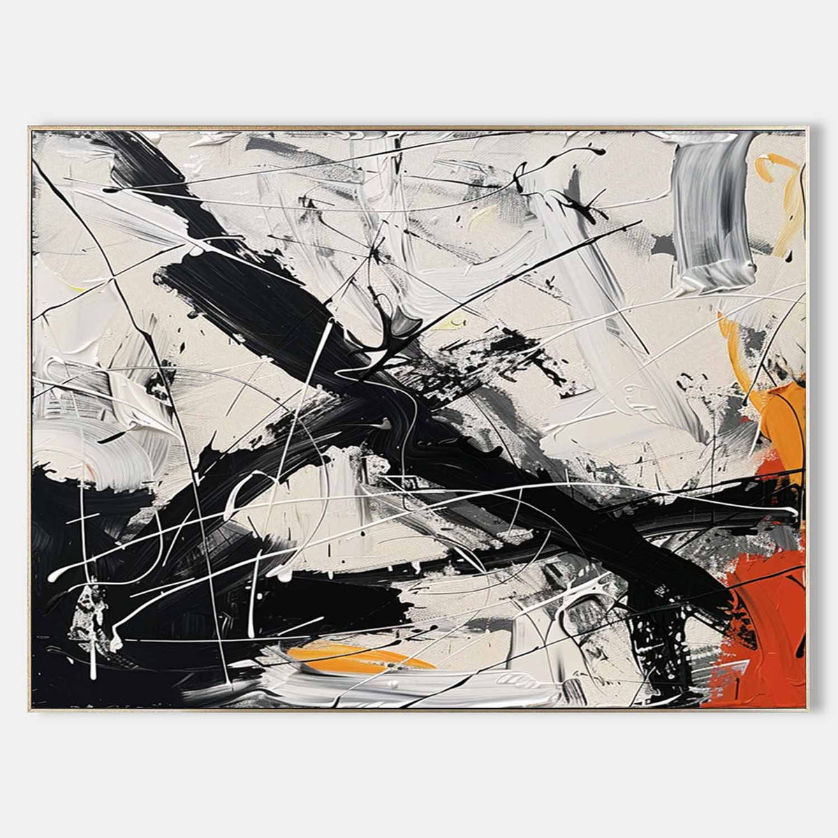 Abstract Expressionist Art Action Painting
