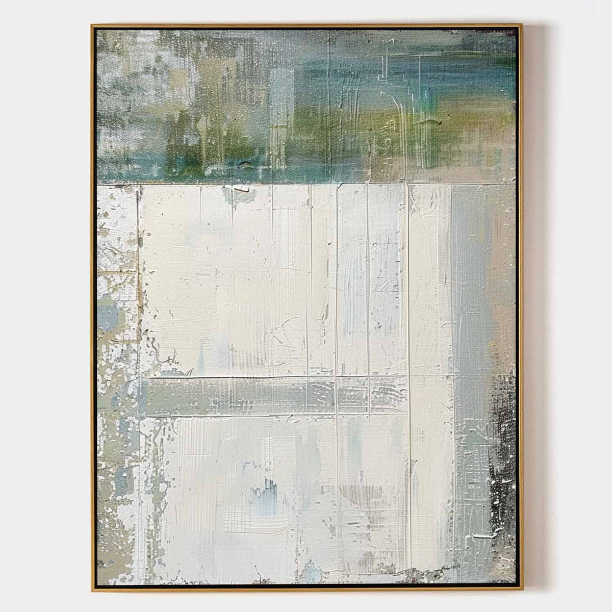 Wall Art Textured Weathered Neutral