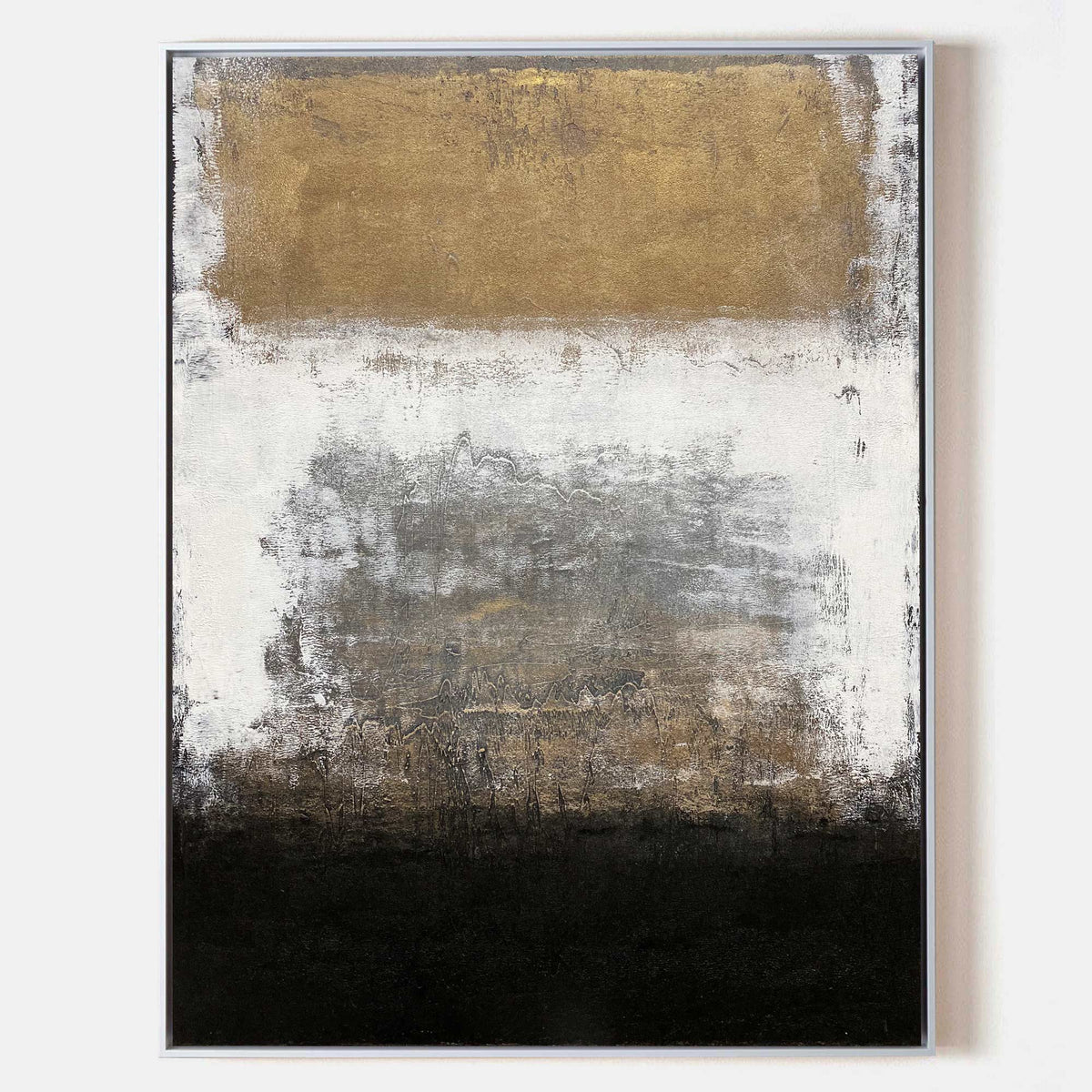 Gilded Horizon Abstract Painting