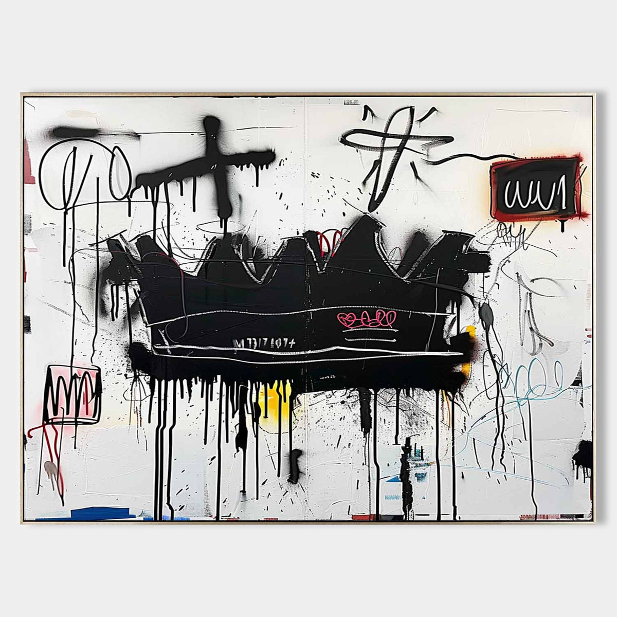 Wall Art Graffiti Block Accents Primitive Street