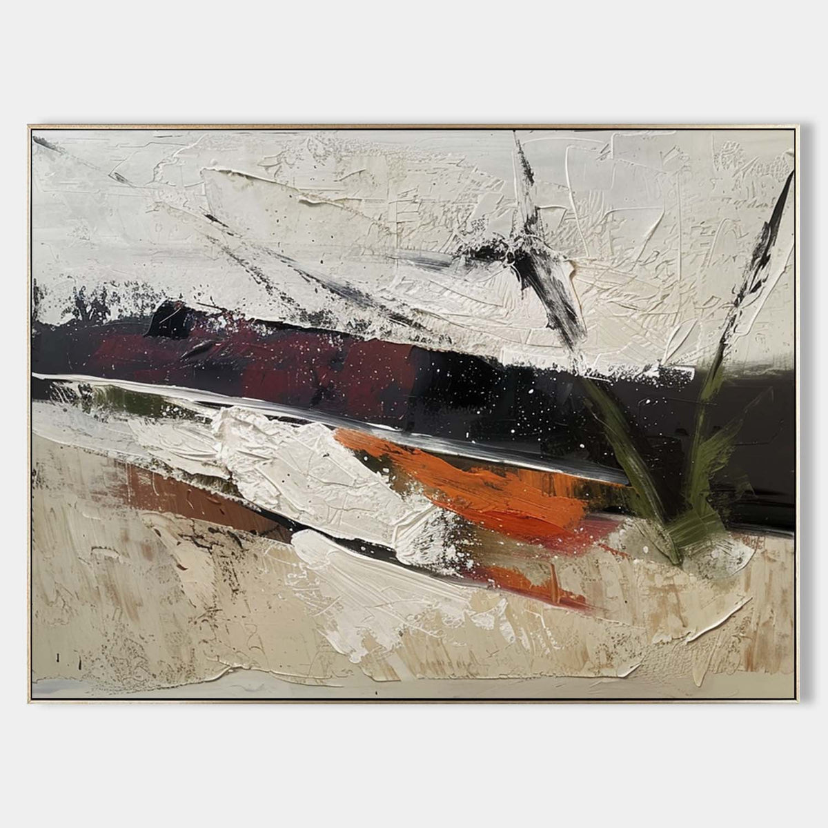 Wall Art Rectangle Abstract Textured Landscape