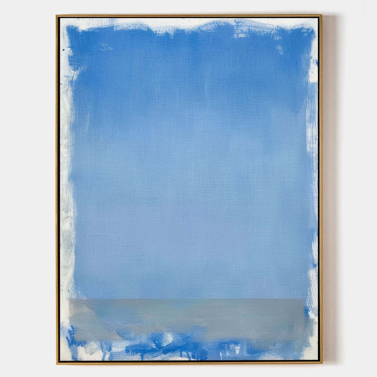 Wall Art Modern Blue Gradient Seascape Abstract Canvas