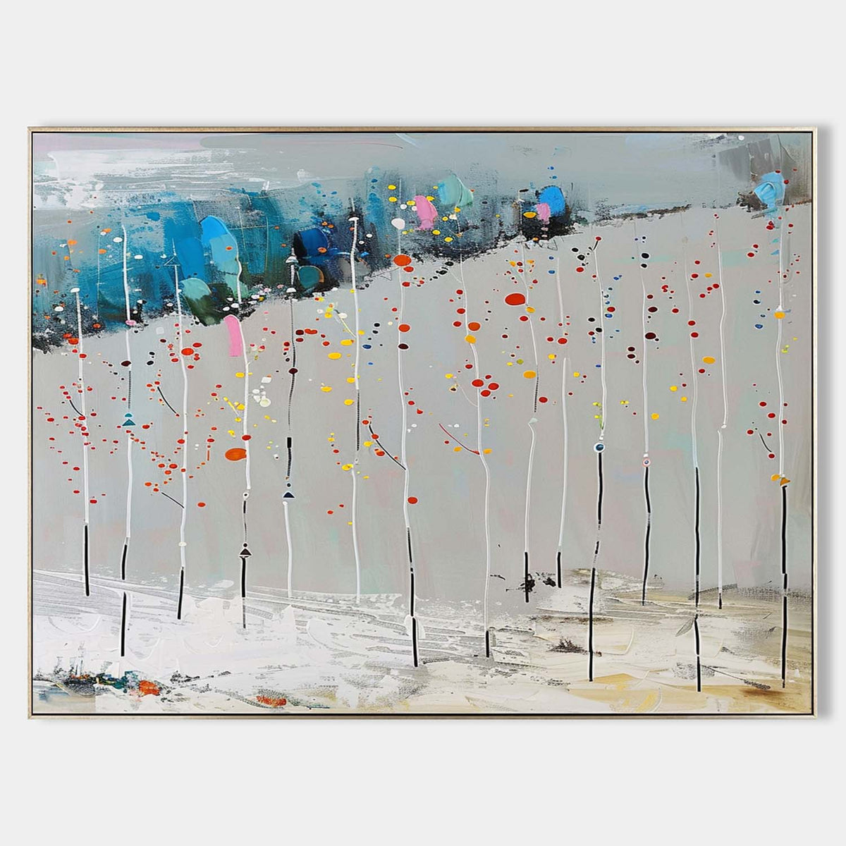 Wall Art Abstract Landscape Misty Atmospheric Winter