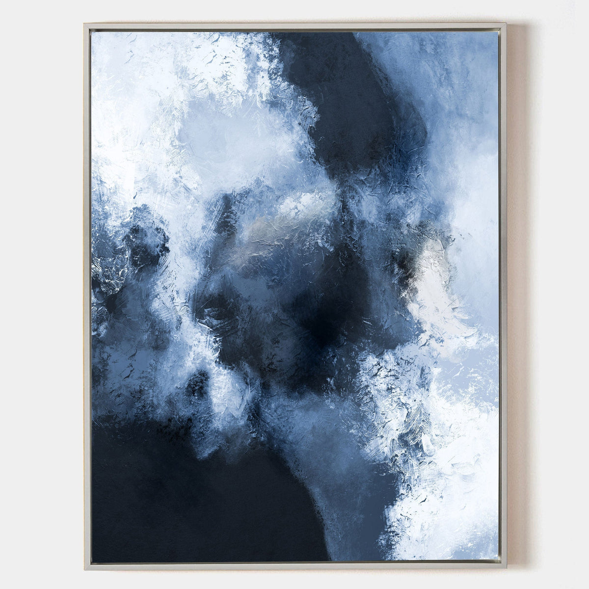 Blue White Cloud Oil Painting Hand Painted