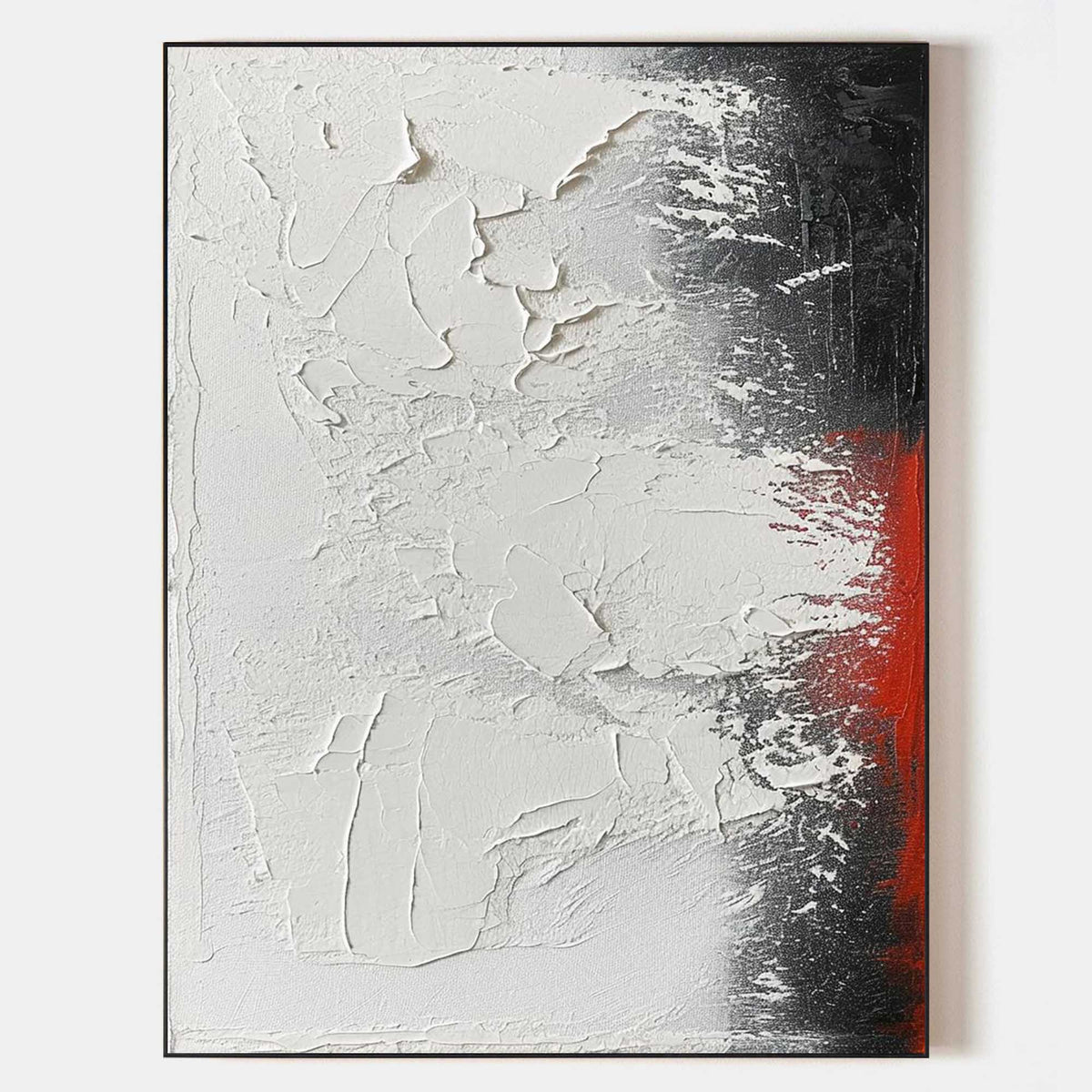 Silver Frost with Crimson Edge