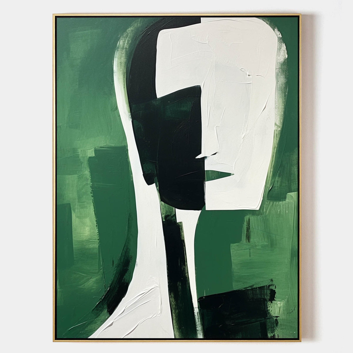 Abstract Portrait Oil Painting Minimalist
