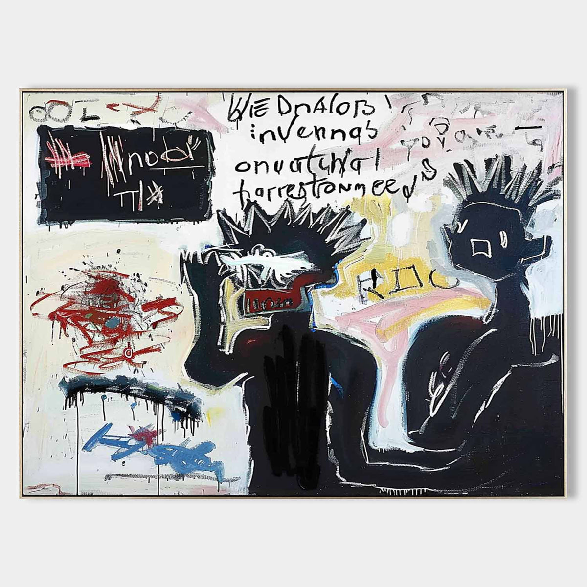 Wall Art Raw Graffiti Basquiat
