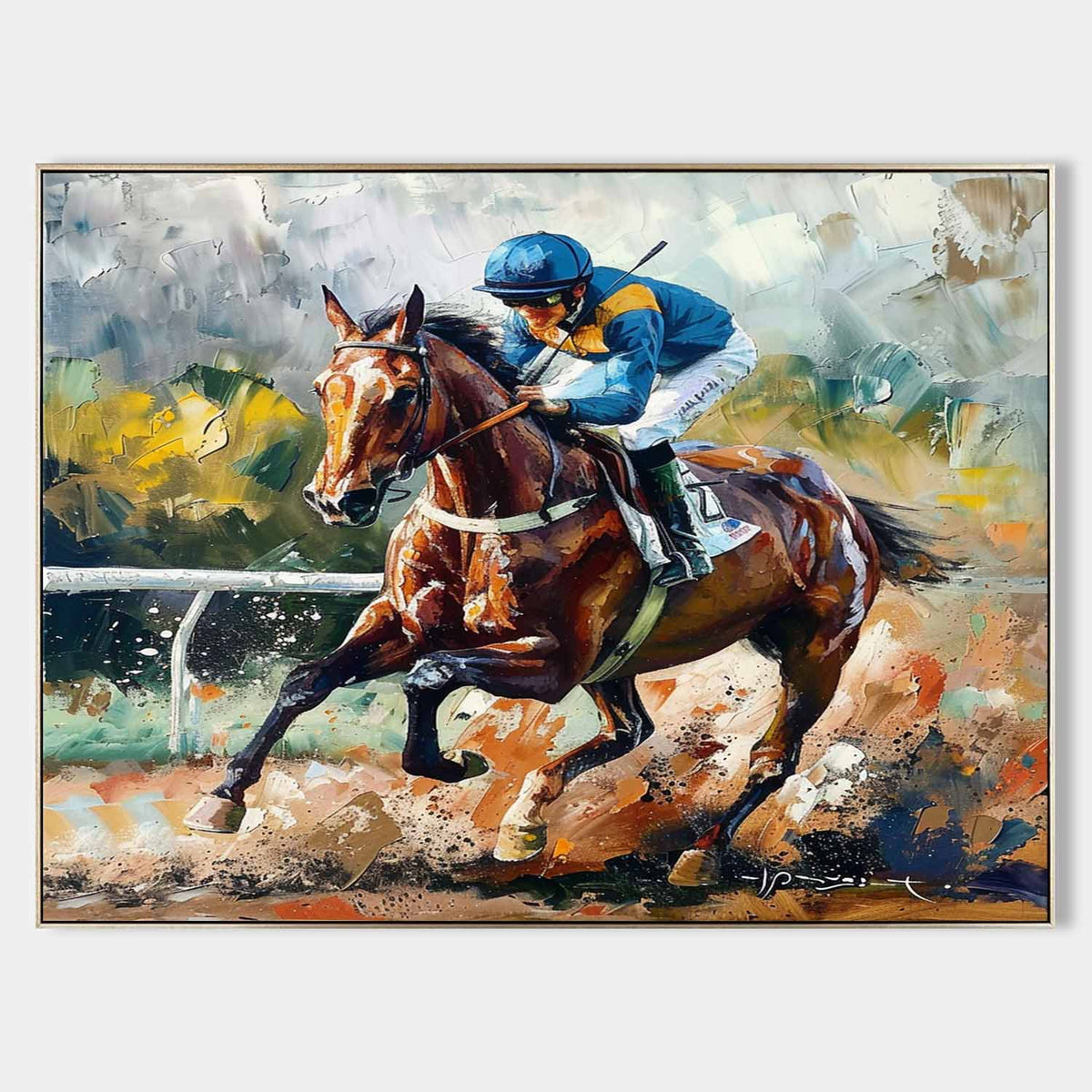 Wall Art Horse Warm Textured Realistic Rustic