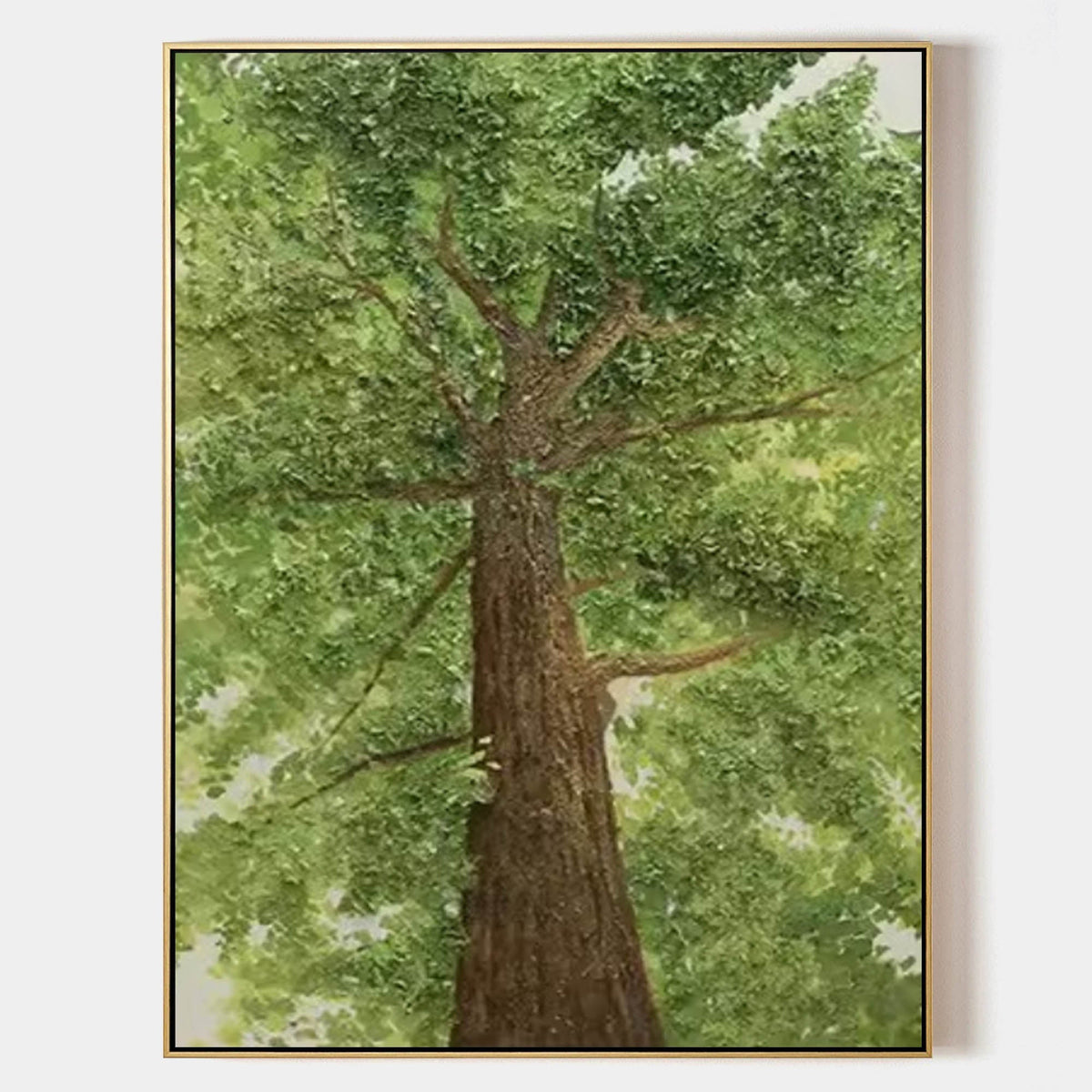 Majestic Oak Tree from Below Painting