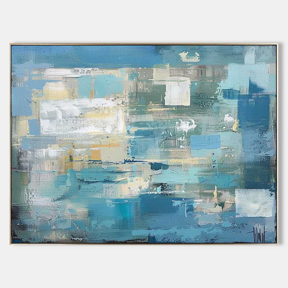 Wall Art Soft Gradient Color Blending Misty