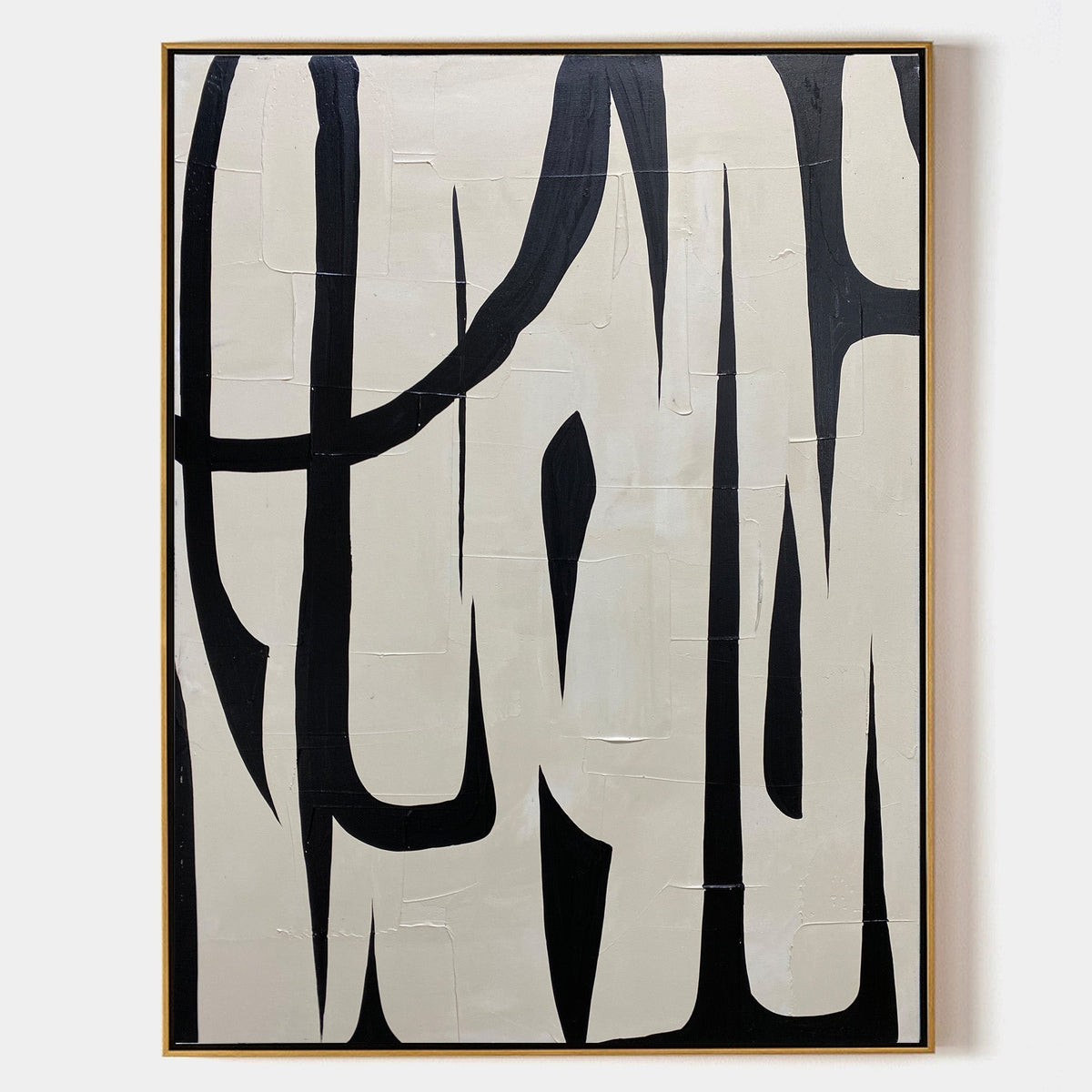 Black And White Abstract Painting
