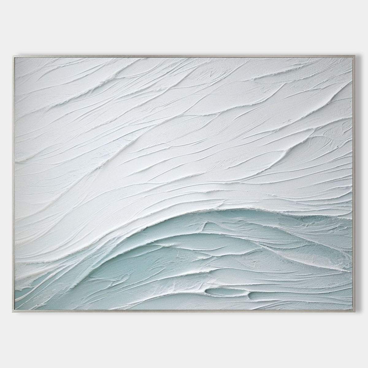 Textured Wave Landscape Art Oil Painting