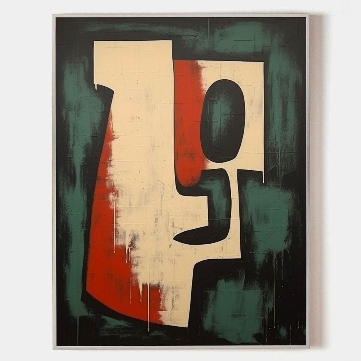 Wall Art Vertical Wabi-Sabi Abstract Minimalist Form