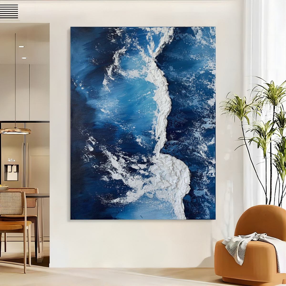 Wall Art Plaster Sea Foam Ocean Energetic