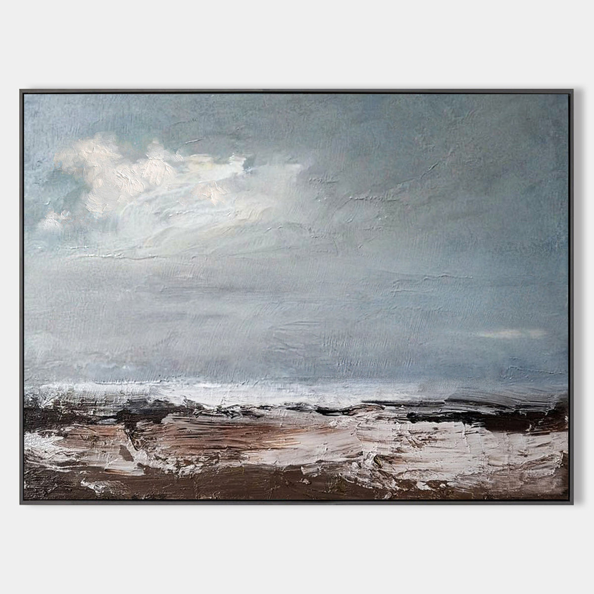 Seaside Scenery Abstract Painting