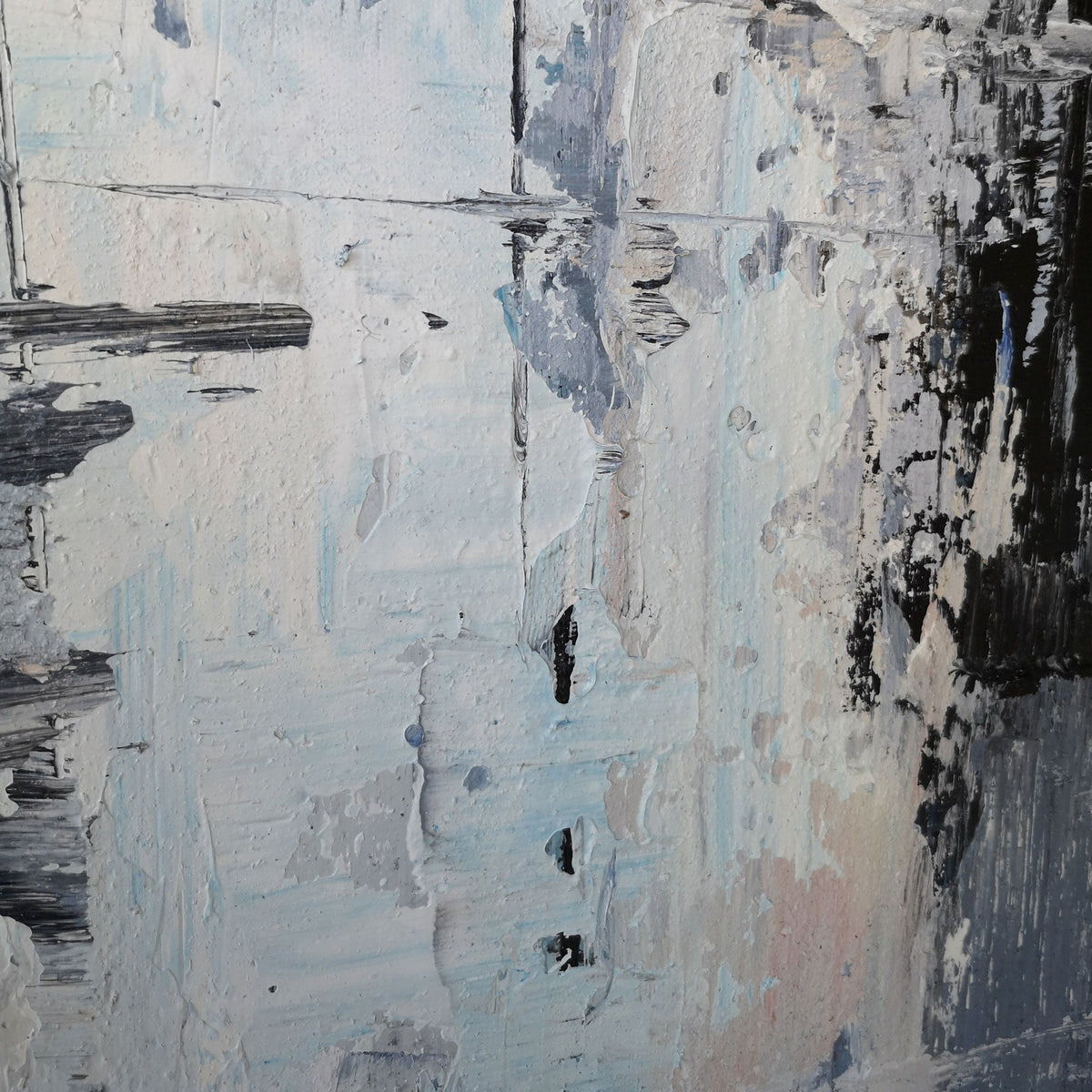 Blue Abstract Landscape Painting