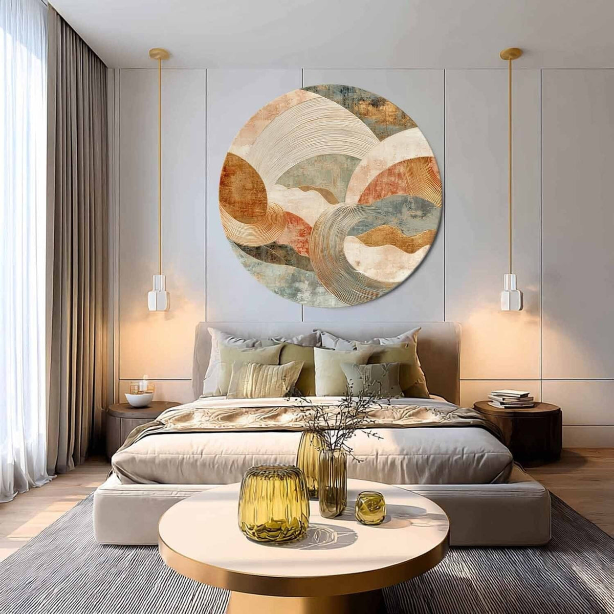 Wall Art Minimalist 3D Gold Blocks