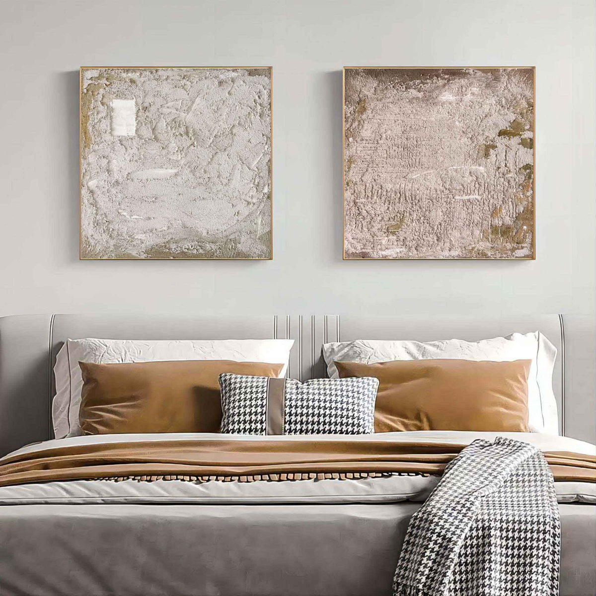 Wall Art Indistinct Vintage Wabi-Sabi Rustic Linen