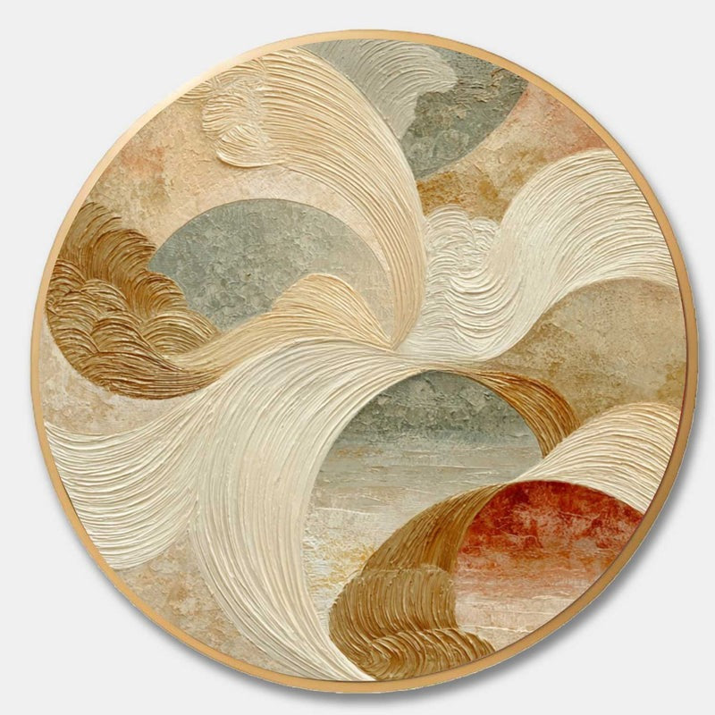 Wall Art Minimalist 3D Beige Textured - Neutralighting