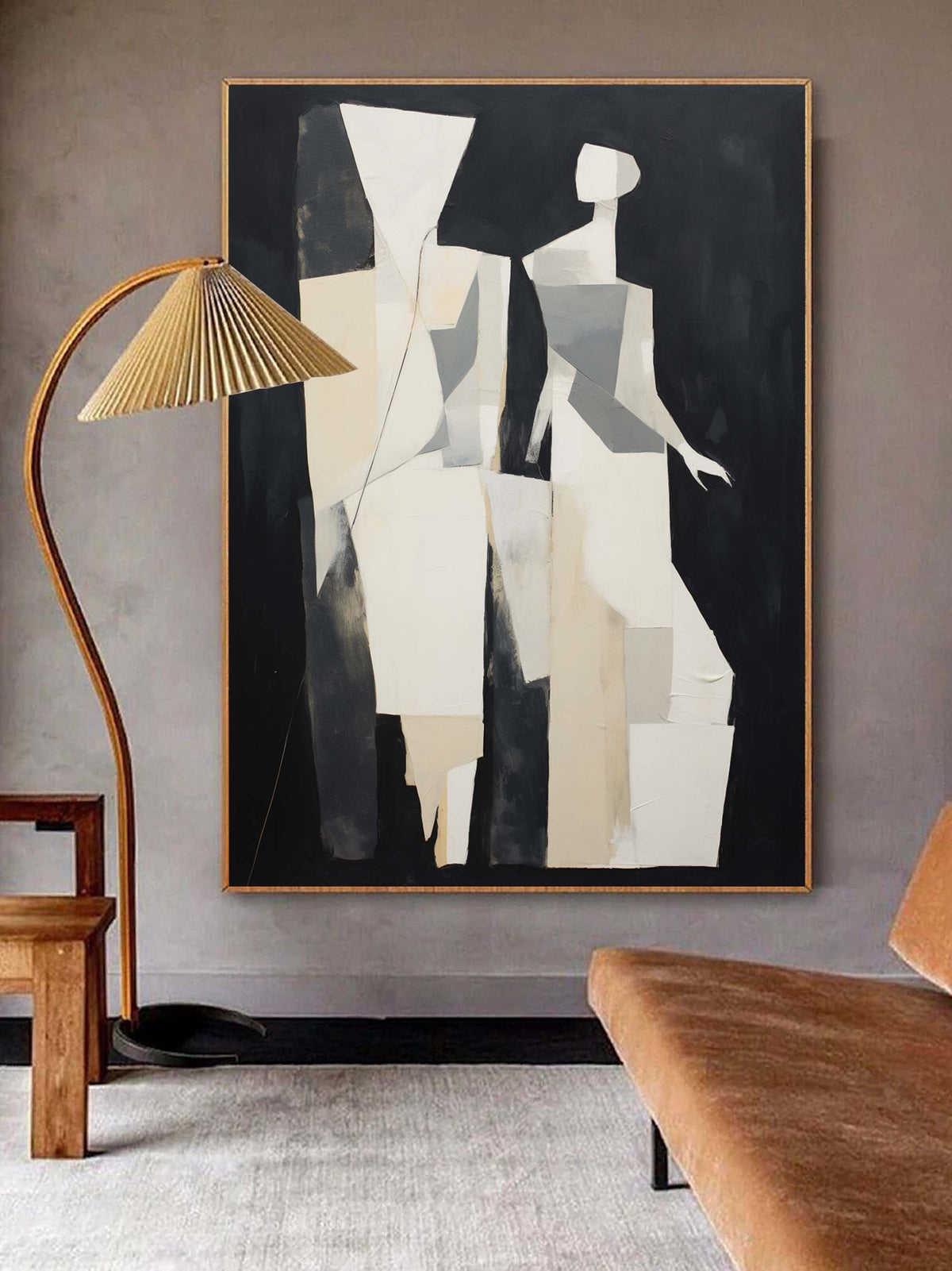 Wall Art Fragmented Shapes Contemporary Abstract Modern