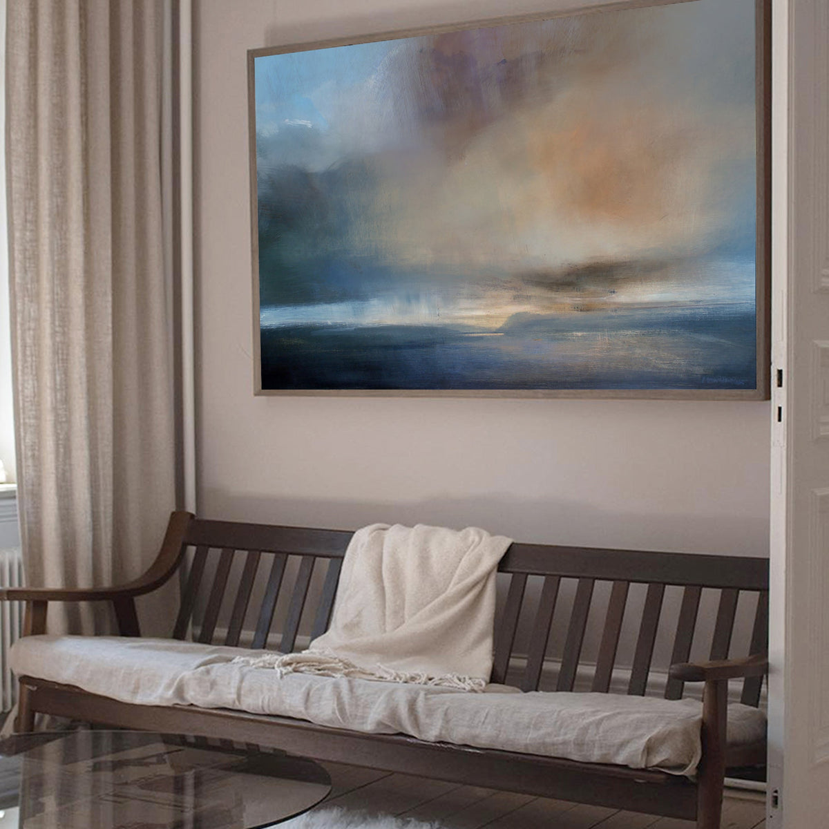 Atmospheric Seascape Oil Painting