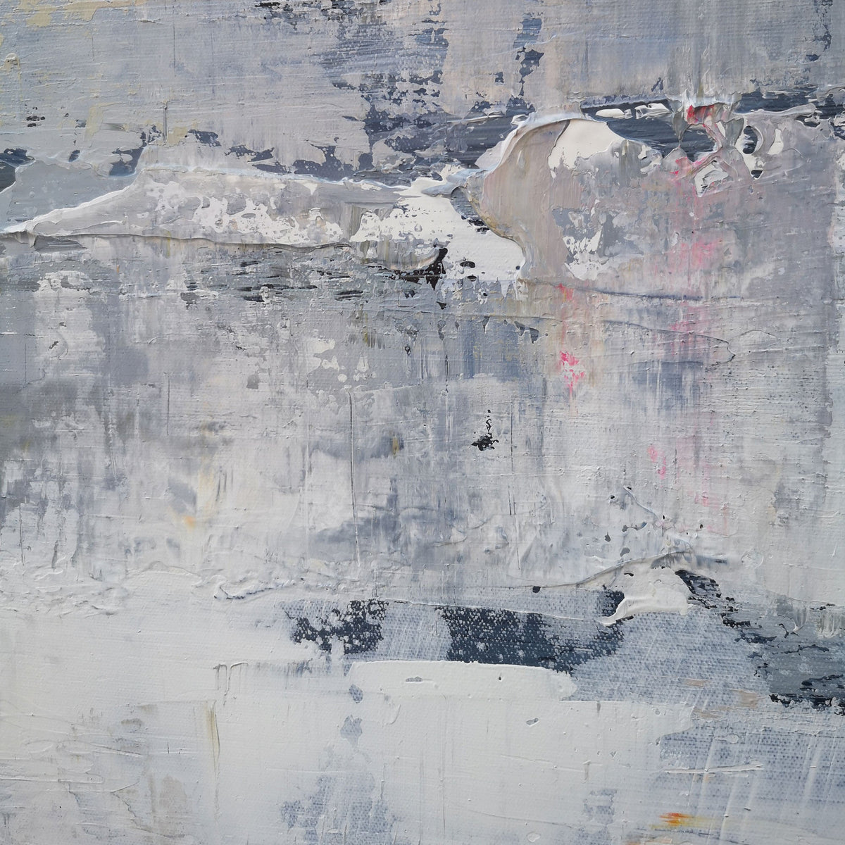 Soft Neutral Oil Painting Textured Hand Painted