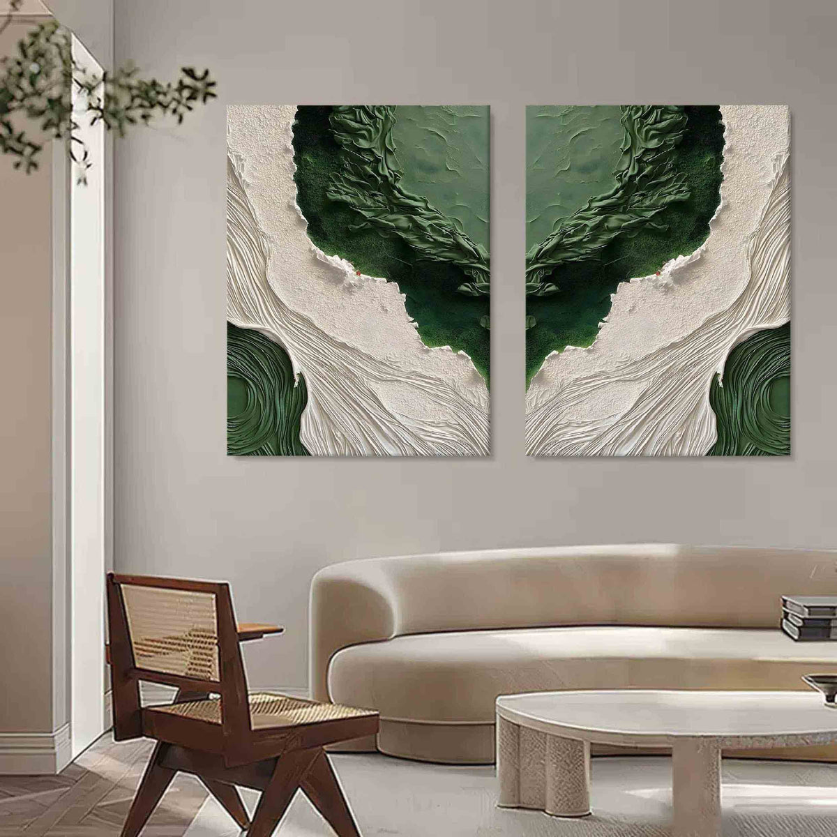 Wall Art Abstract Irregular Wavy Modern