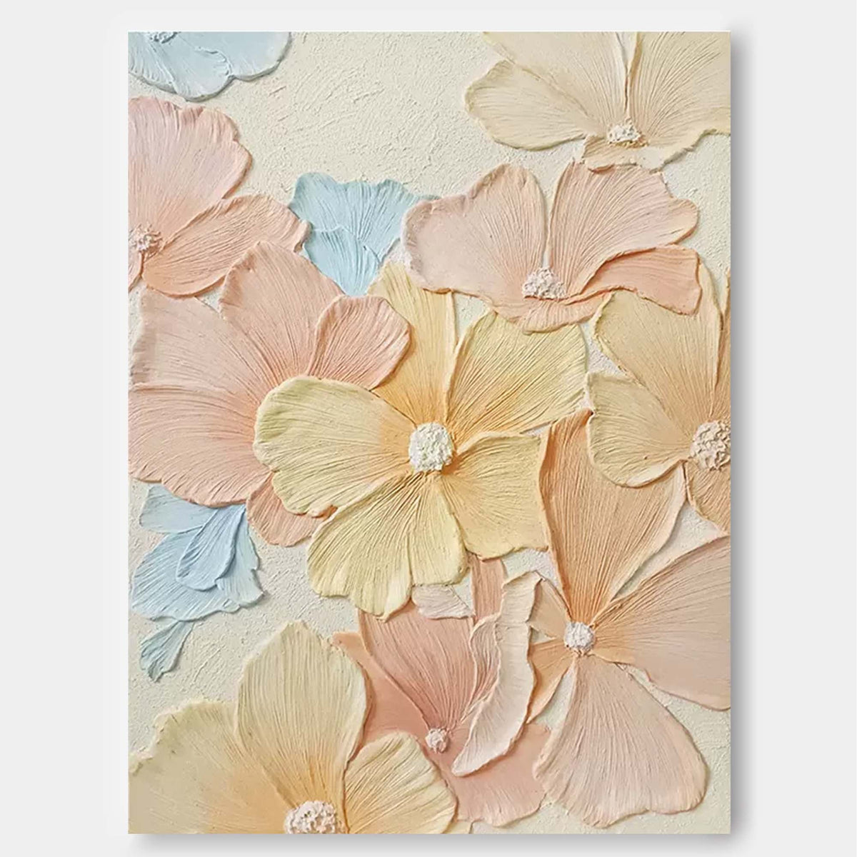 Wall Art Impasto Floral Surface Lush