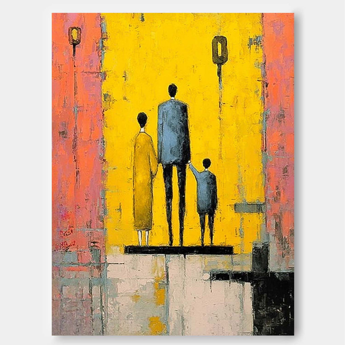 Wall Art People Contemporary Heartwarming Family