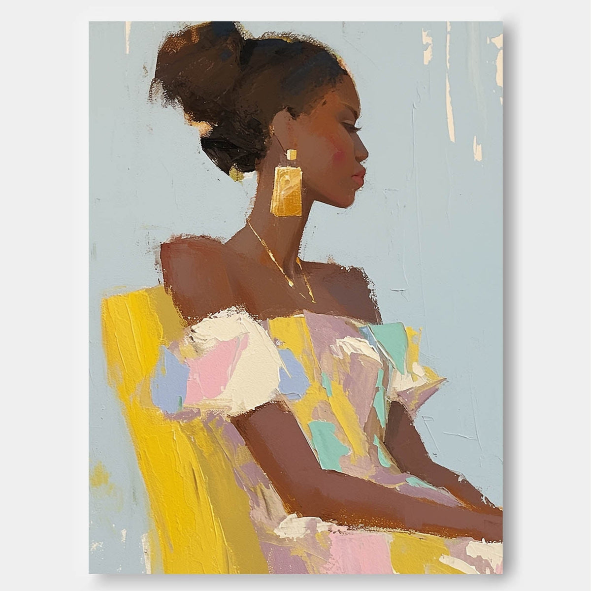 Impressionist Portrait Painting Elegant