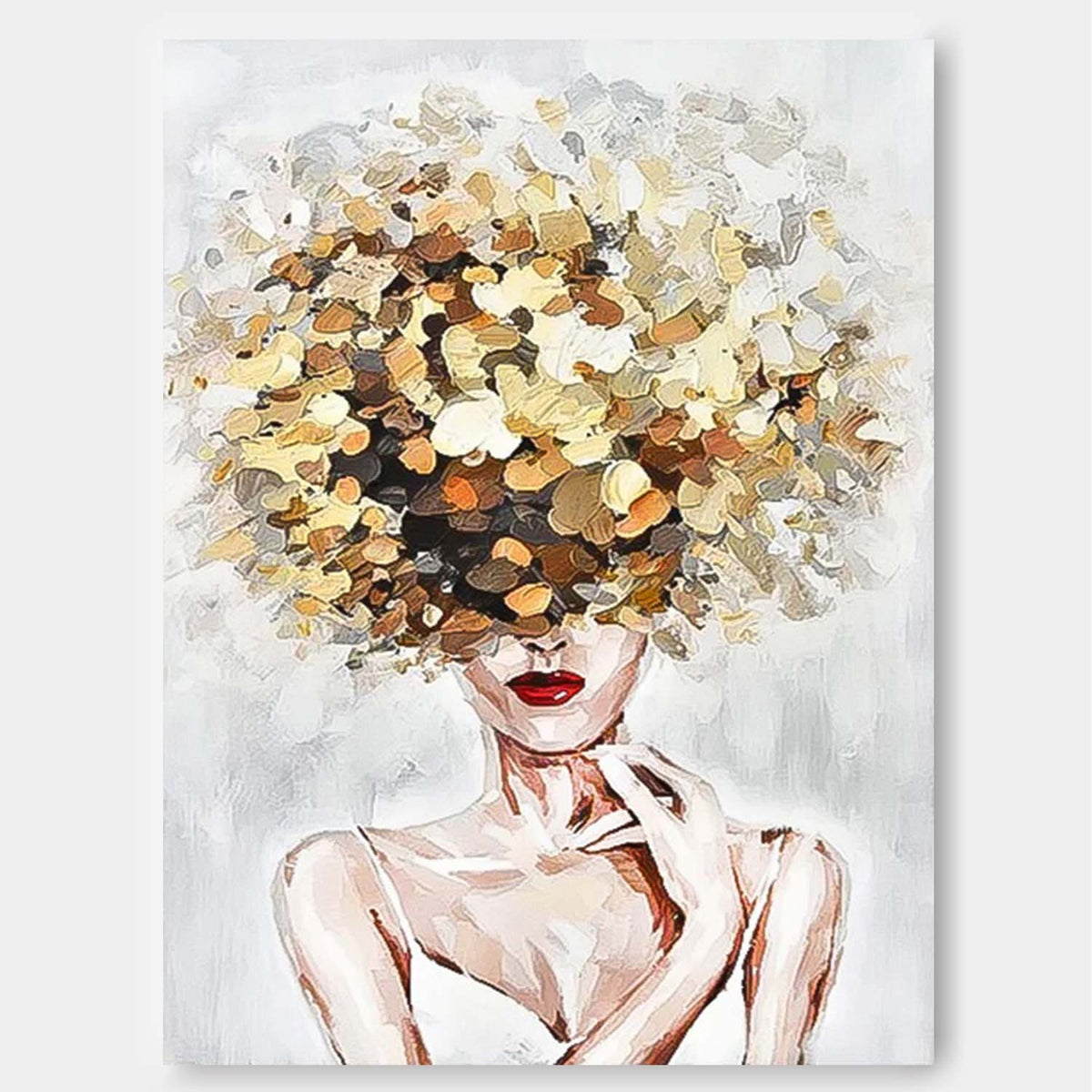 Wall Art Floral People Ethereal Serene