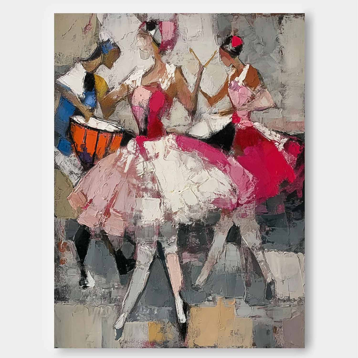 Wall Art People Retro Bohemian Artistic Performance
