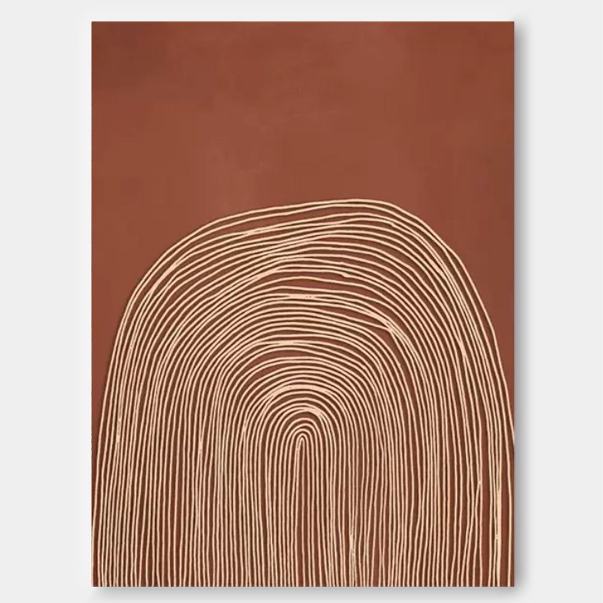 Minimalist Terracotta Arch Wall Art
