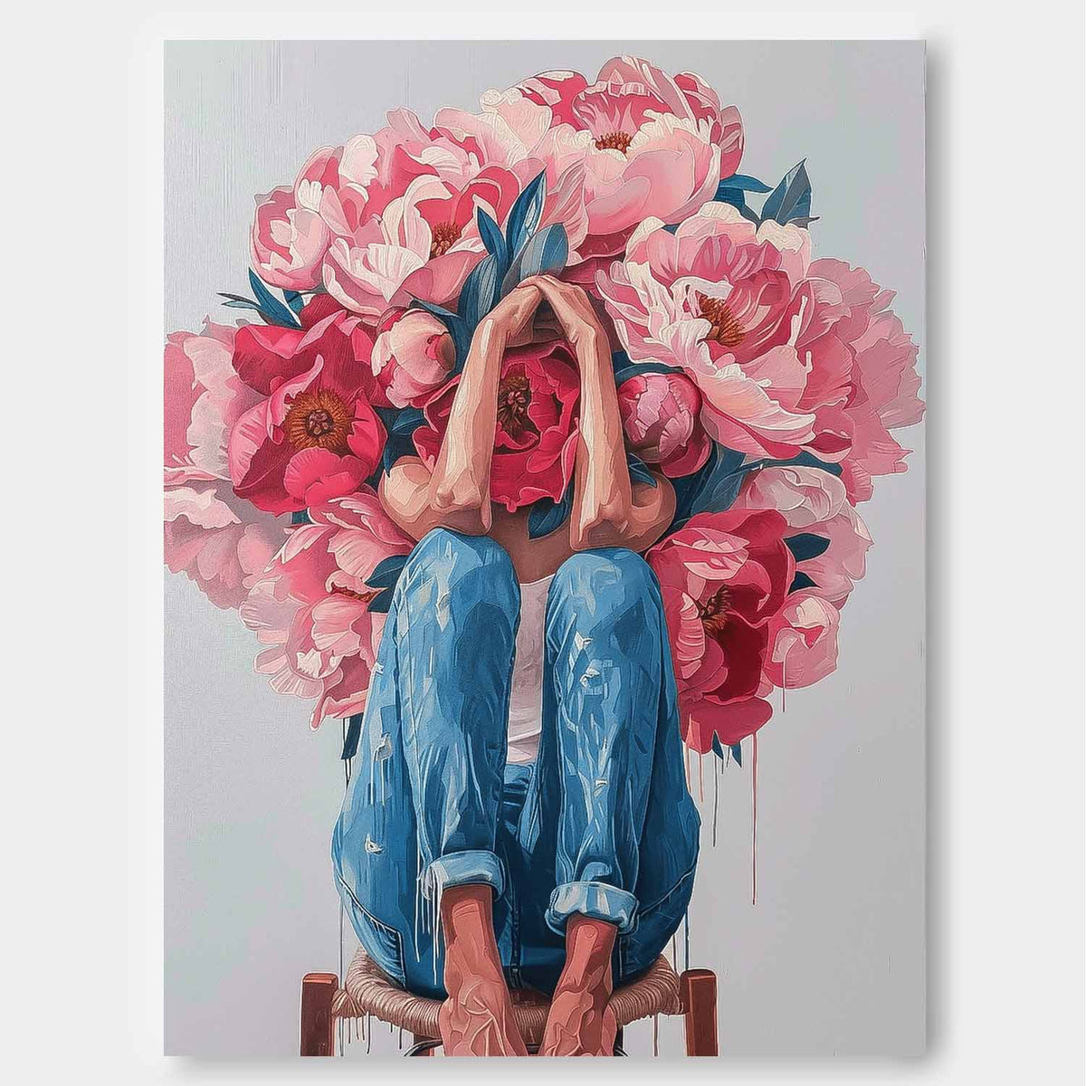 Wall Art People Expressionist Contemporary Painterly