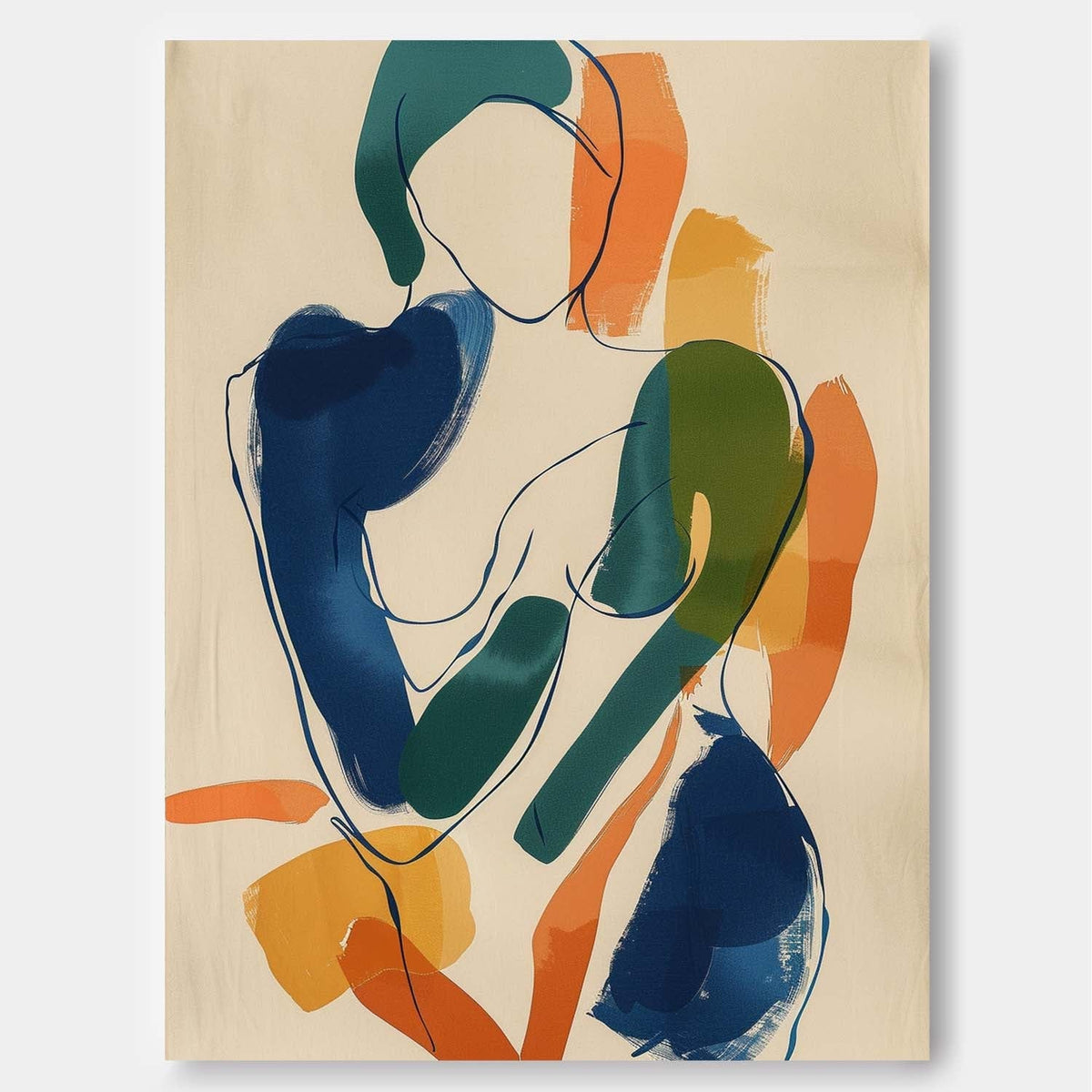 Wall Art People Playful Organic Minimalist