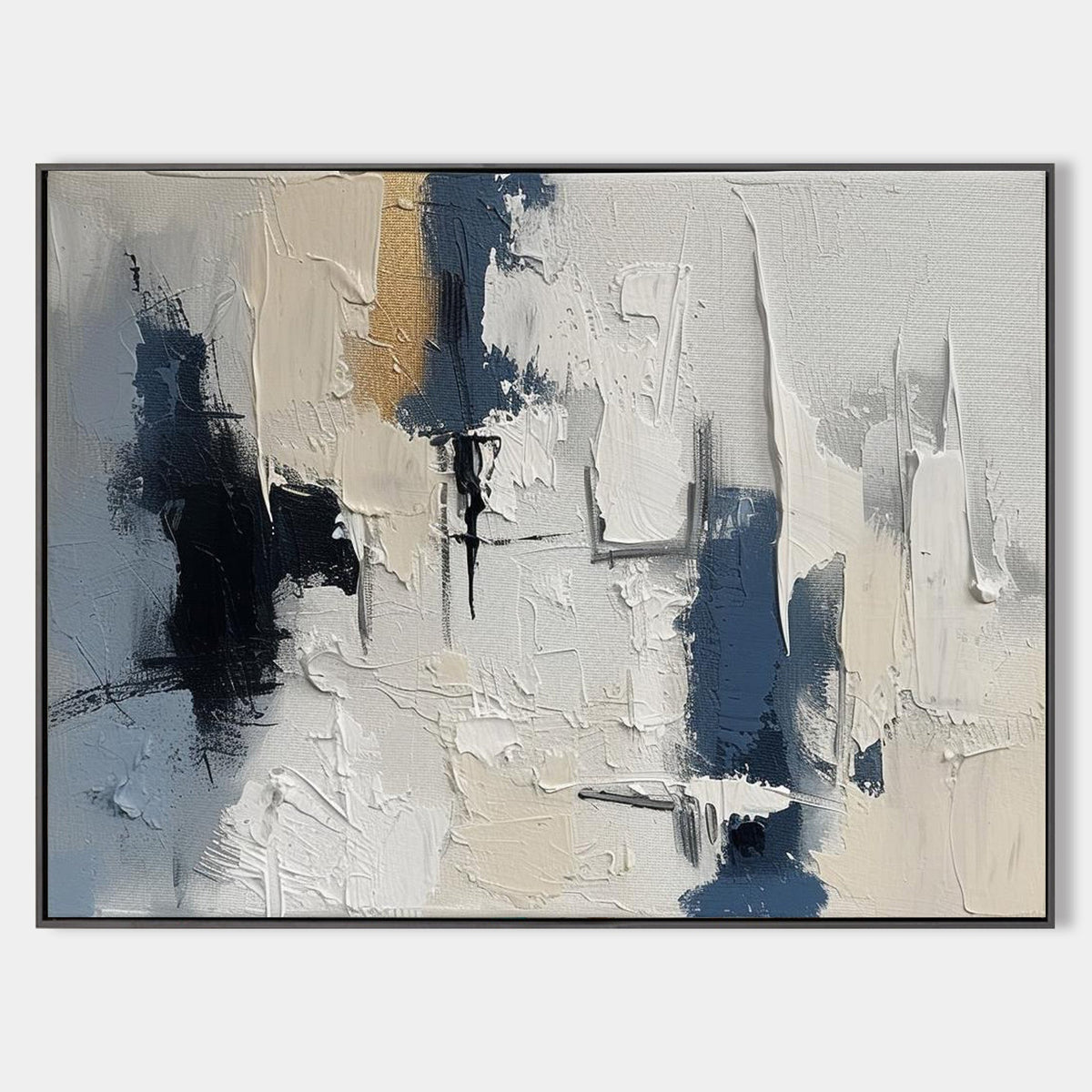 Wall Art Neutral Abstract Minimalist Textured Office